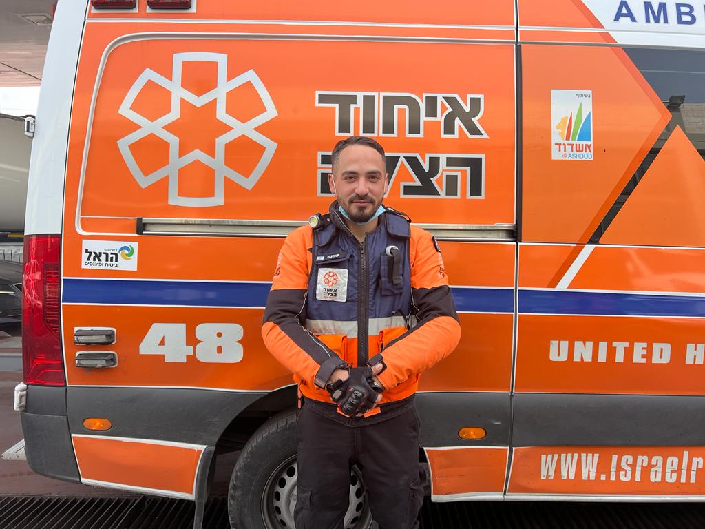 בין מתנדבי איחוד הצלה שיצאו במשלחת: דור פרידמן חובש מתנדב מאשדוד