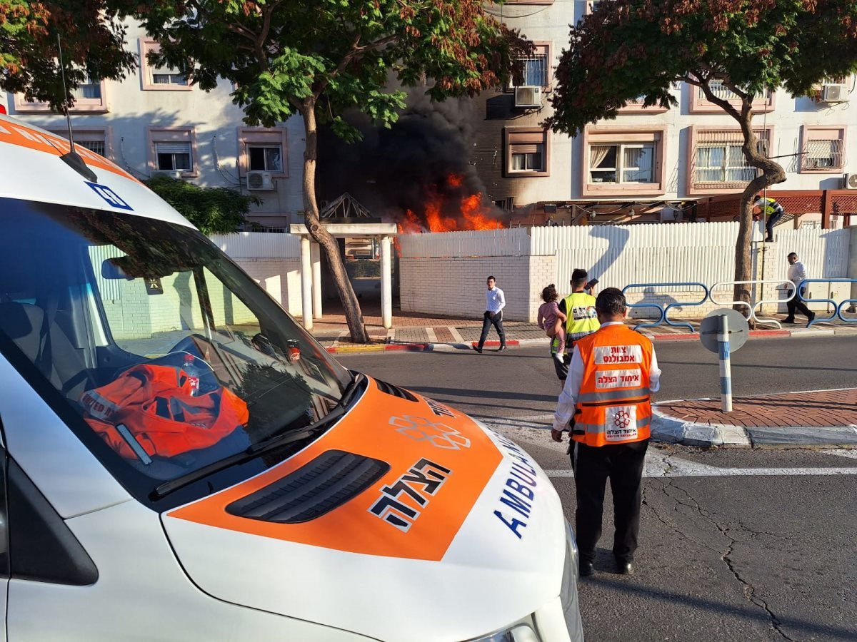 צילום מהשריפה: דוברות איחוד הצלה