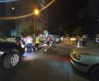 רוכב אופניים חשמליים נפצע בתאונה ליד קניון לב אשדוד - השני שנפצע הערב