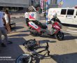 רוכב אופניים חשמליים נפצע באורח קל בתאונה עם רכב פרטי