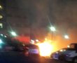 שריפת רכב ברחוב החלוצים באשדוד