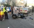 רוכב אופנוע נפצע באורח בינוני בתאונה באשדוד