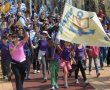 "צעדת התלמידים" השנייה סחפה, כ- 4000 מילדי אשדוד מ- 33 בתי-ספר מכל רחבי העיר