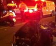 רוכב אופנוע נפצע הלילה בתאונה ברחוב האורגים