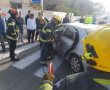 שני נפגעים בתאונה ברובע ט"ו (תמונות)
