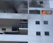 שריפה בדירה באשדוד - אב ובנו בן ה-5 נפגעו משאיפת עשן (וידאו מהזירה)